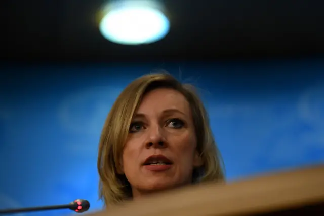 Russian Foreign Ministry spokeswoman Maria Zakharova attends Sergei Lavrov's annual press conference in Moscow in January 2017.