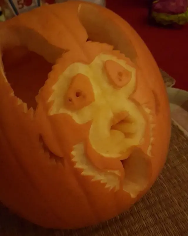 Carved pumpkin