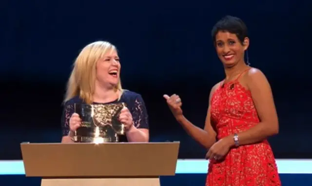 Michelle Garton with Naga Munchetty