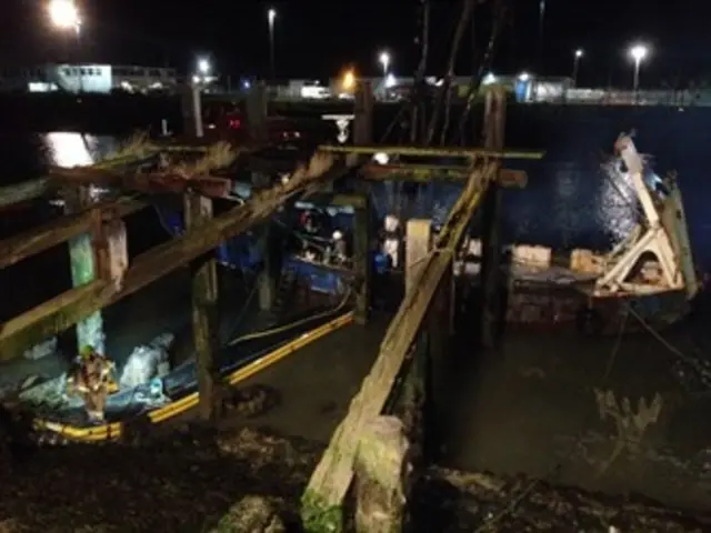 The boat in the harbour