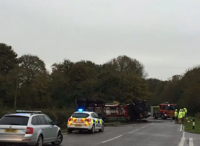 A164 Road accident