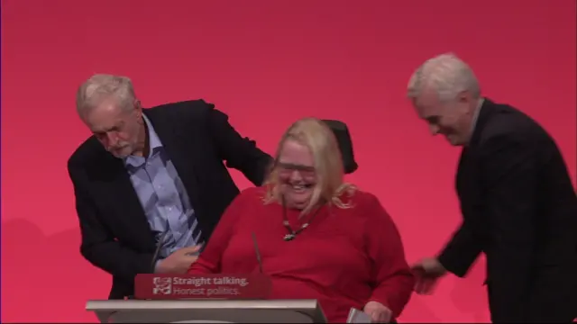 Jeremy Corbyn, Candy Atherton and John McDonnell