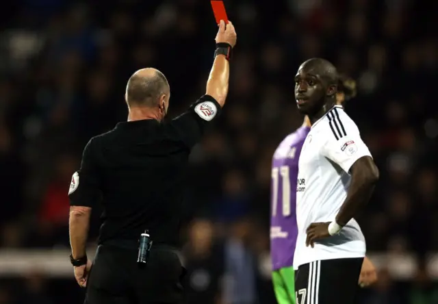 Fulham red card