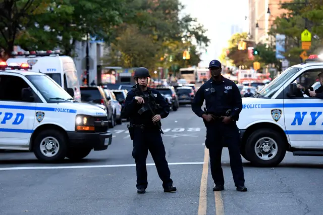 New York Police in New York City.