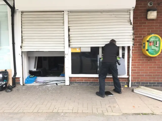 Countesthorpe cash machine raid