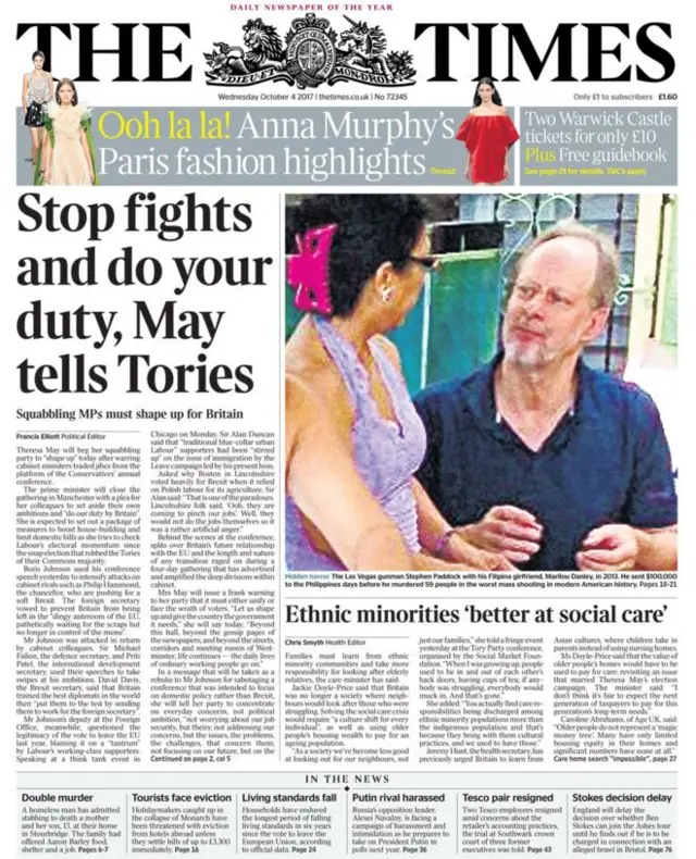 Times front page