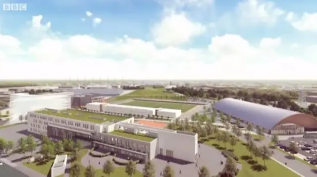 Artist's impression of Olympic Legacy Park