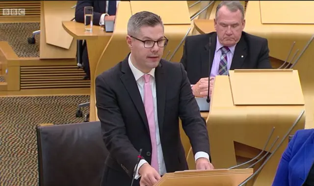 Finance Secretary Derek Mackay