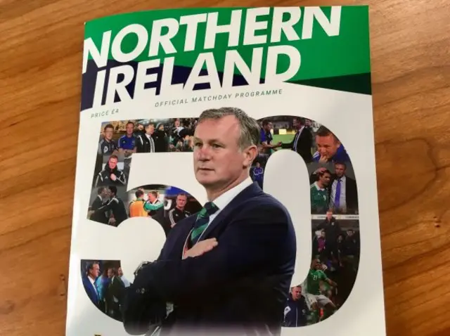 The Northern Ireland match programme