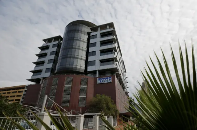 The offices of auditors KPMG are seen in Cape Town, South Africa, September 19, 2017