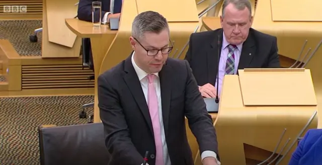 Finance Secretary Derek Mackay