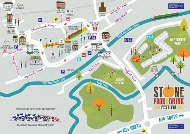 The Stone Food and Drink festival map, 2017