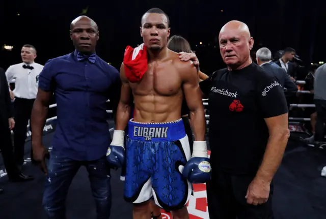 Chris Eubank Jr (centre)