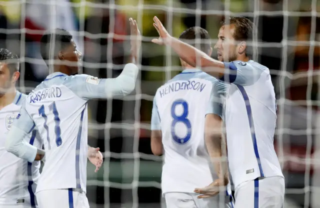 Harry Kane celebrates