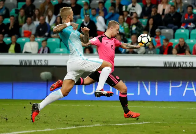 Leigh Griffiths scores for Scotland