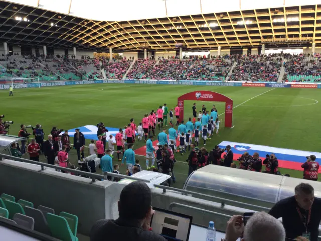 Scotland and Slovenia take to the field