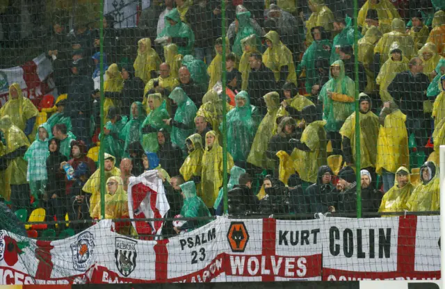 England fans in Lithuania