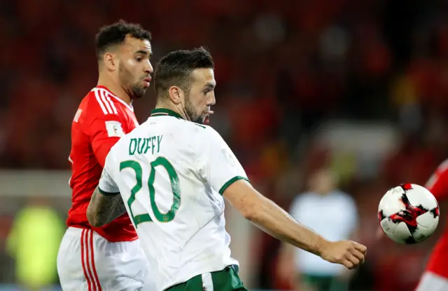 Shane Duffy and Hal Robson-Kanu