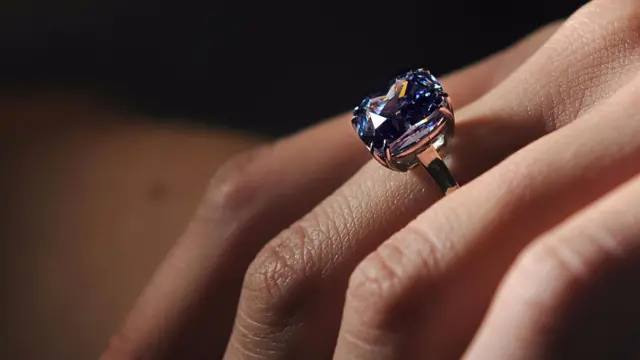 A diamond ring, made with a stone from Cullinan mine in South Africa