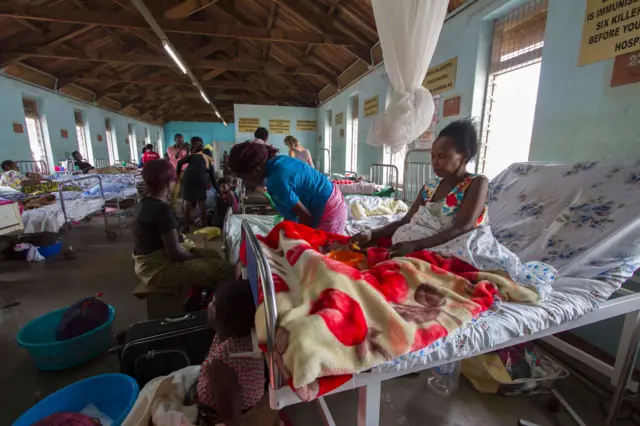 A women's ward in Uganda's Masvigo hospital