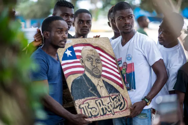 Supporters of George Weah