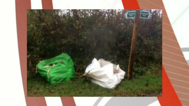 Dumped waste. Pic: Environment Agency