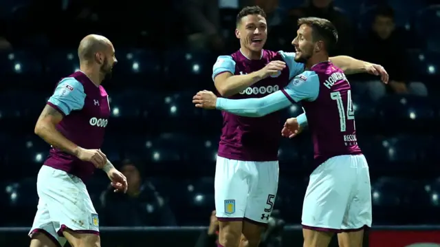 James Chester celebrates