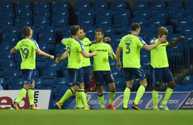 Derby County goal celebrations