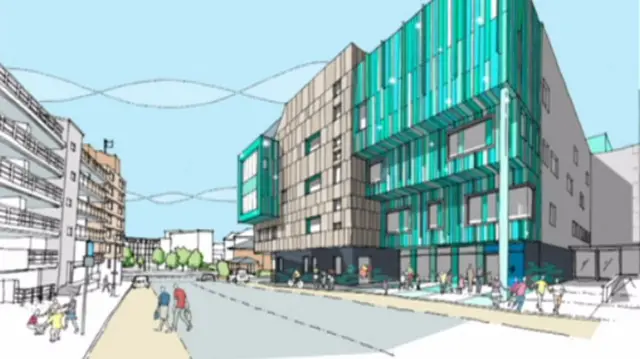 Artist impression of rare disease centre at Birmingham Children's Hospital