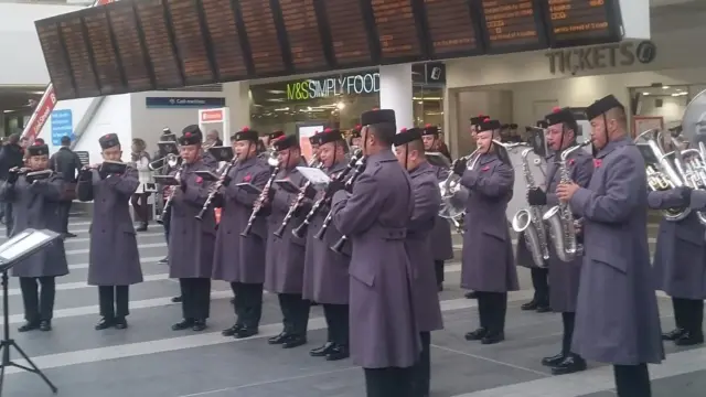 Band at Birmingham New Street