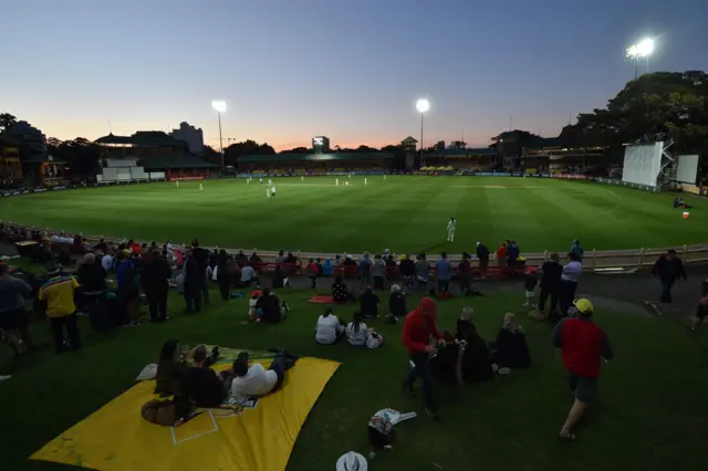 The North Sydney Oval on day one