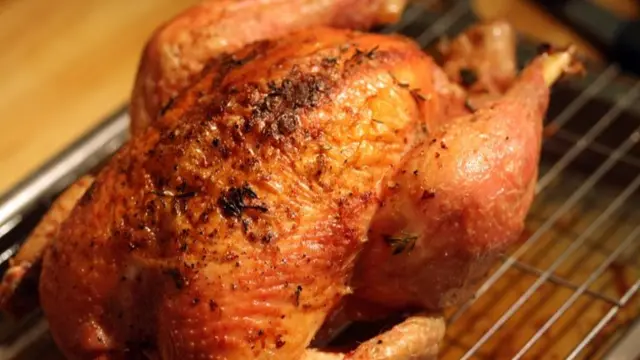 A roast chicken