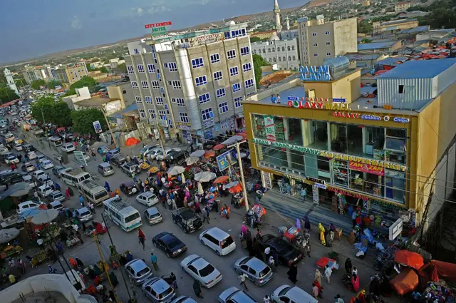 A busy street in Somaliland's capital of Hargeisa