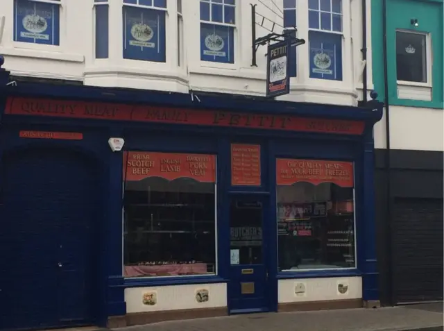 Pettit butchers in Grimsby.