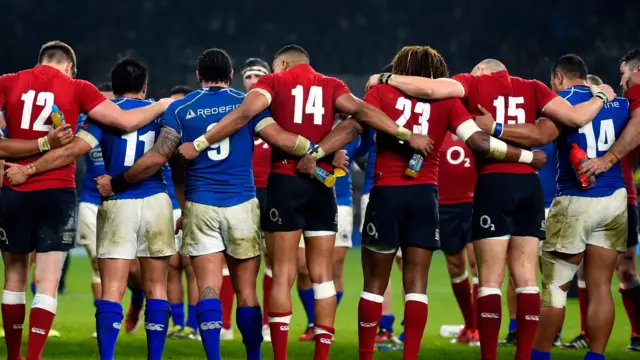 England and Samoa in 2014