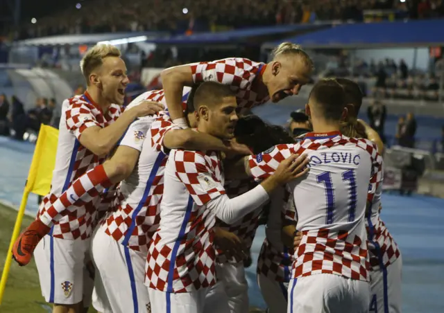 Croatia celebrate