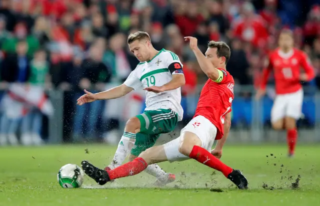 Northern Ireland's Jamie Ward