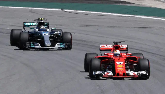 Vettel and Bottas