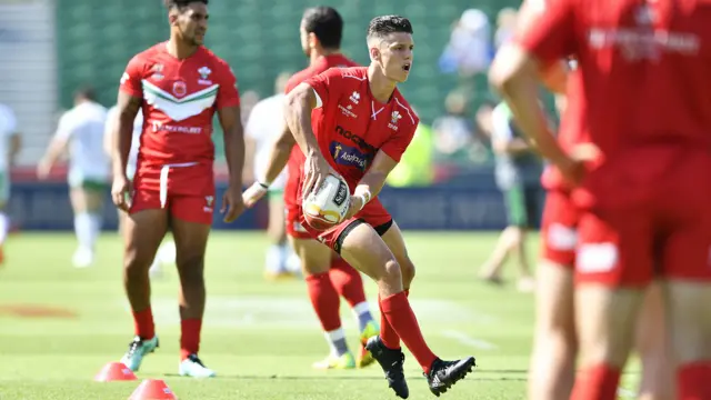 Wales team warm-up