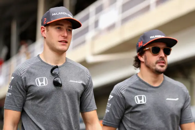 Stoffel Vandoorne and Fernando Alonso