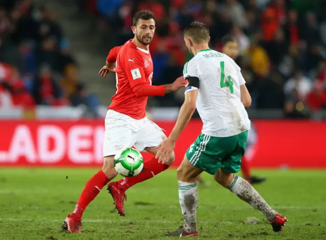 Gareth McAuley of Northern Ireland