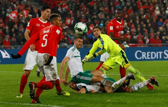 Switzerland 0-0 Northern Ireland (agg 1-0)