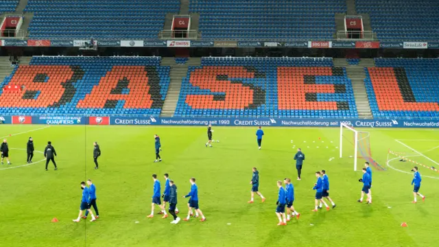 Northern Ireland train in Basel