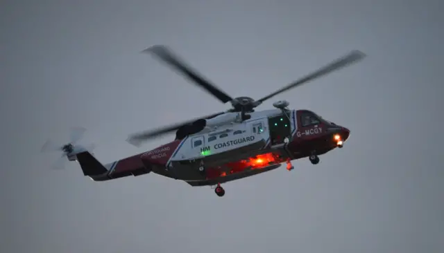 Coastguard helicopter