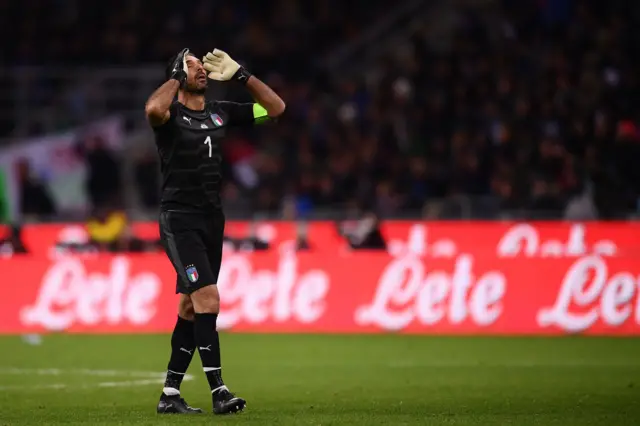 Italy's cpatain Gigi Buffon