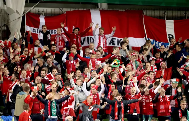 Denmark fans