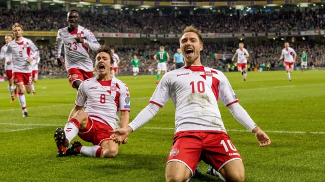 Denmark's Christian Eriksen