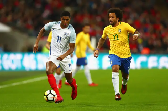 England's Marcus Rashford