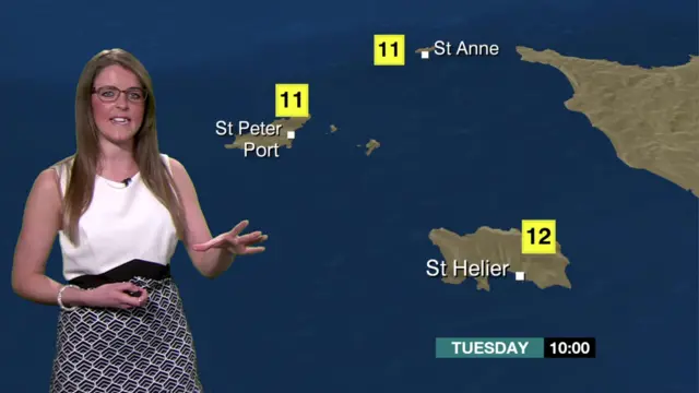 Alex Osborne presents the BBC Channel Islands weather forecast