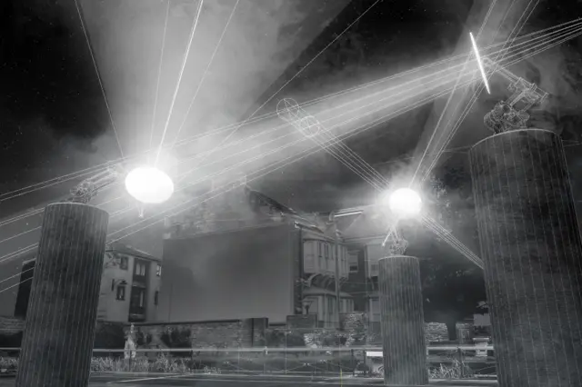 Artist impression of robot light installation